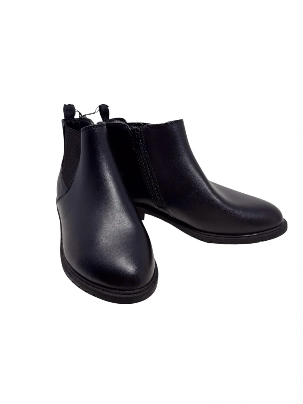 Cat & Jack Black/Brandy Zip Close Ankle Boot Girls Size 3 New With Tag